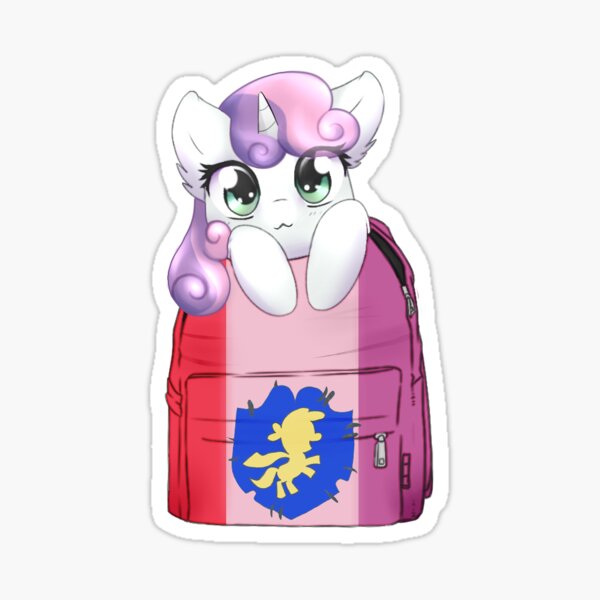 Sweetiebelle Bagpack Pony Sticker