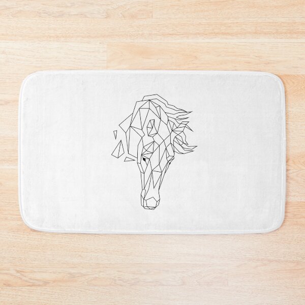 Item preview, Horse Head Polygonal Line Art designed and sold by 5thSeason.