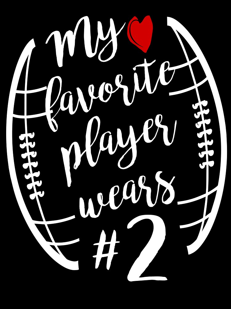 My Favorite Player Wears # Number 7 Funny Football Gift for Number Seven  Players Essential T-Shirt for Sale by clothesy7