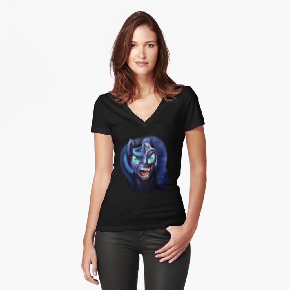 Item preview, Fitted V-Neck T-Shirt designed and sold by slifer.