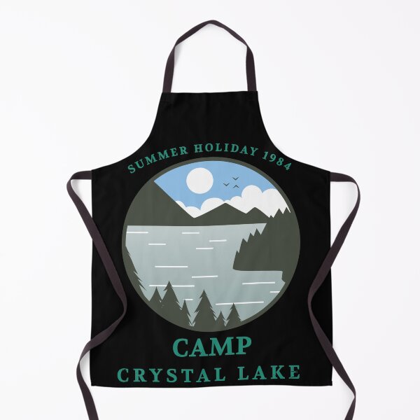 Item preview, Camp Crystal Lake Retro 80s Slasher Horror Halloween Design designed and sold by up4tee.