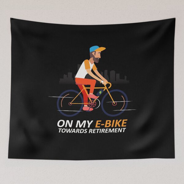 Item preview, On My EBike Towards Retirement E Bike designed and sold by MooonTees.