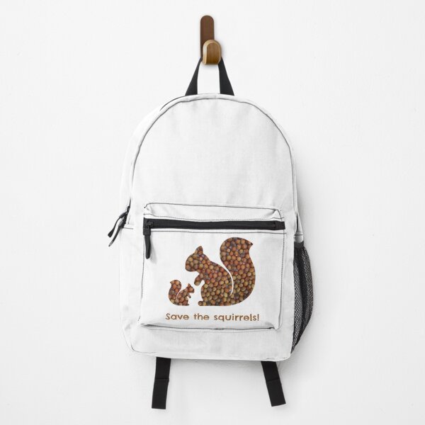 Item preview, Save the Squirrels! Mother and Baby Squirrels, Silhouettes Textured With Nuts designed and sold by Max-Wear.
