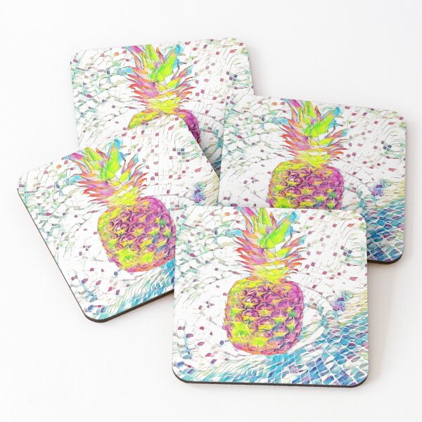 Item preview, Underwater Pineapple Tropical Illustration, Vibrant Ocean Scene designed and sold by Galathi Designs.