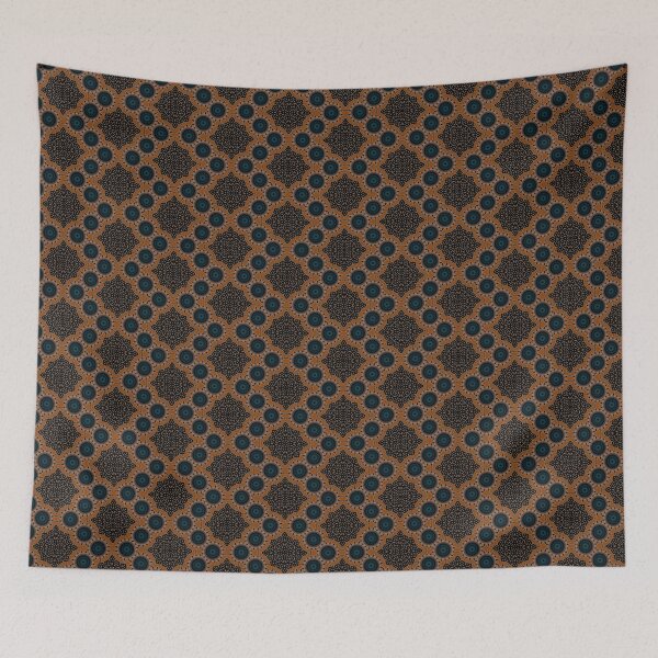 Item preview, Indian blue and gold mosaic colorama designed and sold by Joie-et-Poesie.