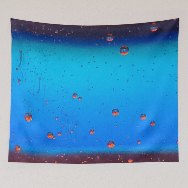 Item preview, Abstract Blue and Orange Bubbles designed and sold by AestheticNerd15.