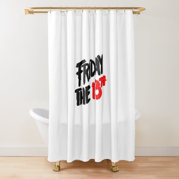 "Friday the 13th" Shower Curtain for Sale by MikeProductions Redbubble