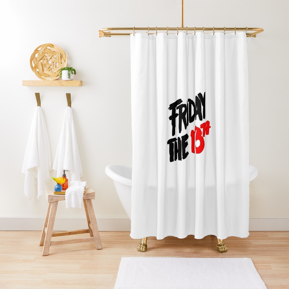 "Friday the 13th" Shower Curtain for Sale by MikeProductions Redbubble