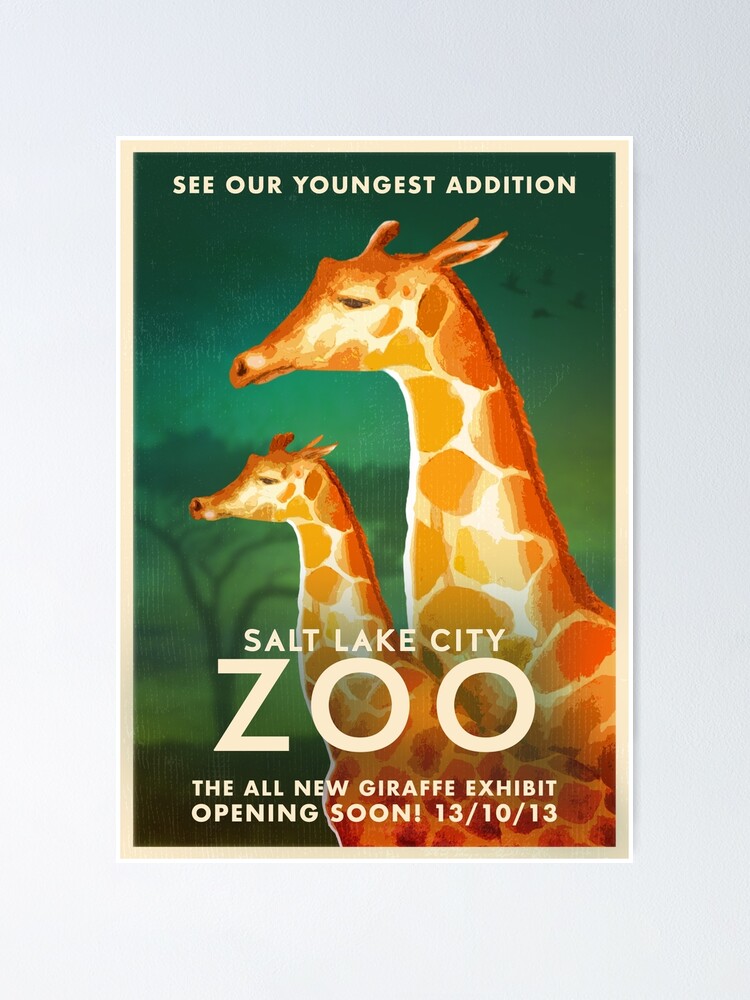 "Salt Lake City Zoo" Poster for Sale by AnaBrown Redbubble