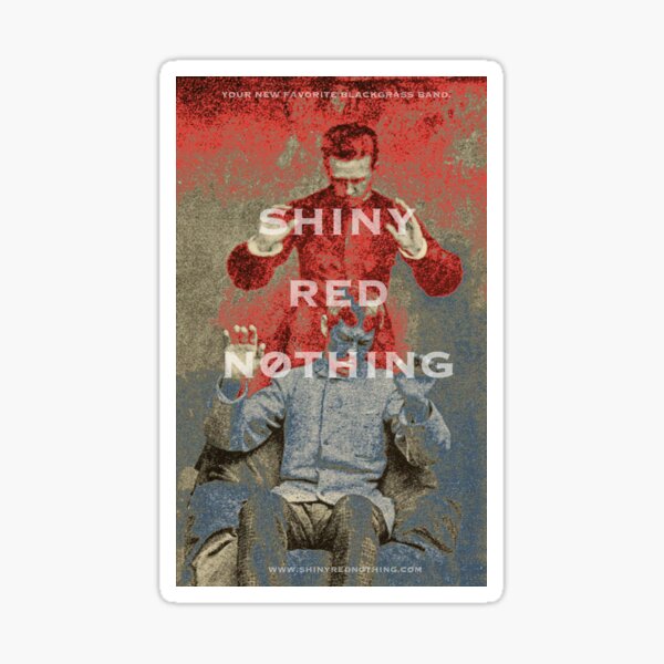 Shiny Red Nothing Band - Psychic Red, Psychic Blue Sticker