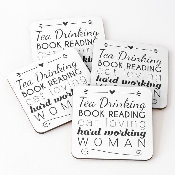 Item preview, Tea, Books, Cats, Hard Working Woman designed and sold by ToATeaGifts.