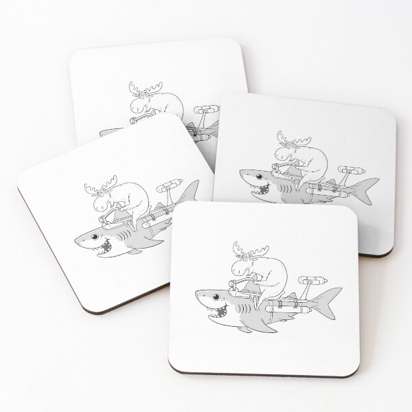 Item preview, Moose Riding Sky Shark designed and sold by StuffbyWiz.