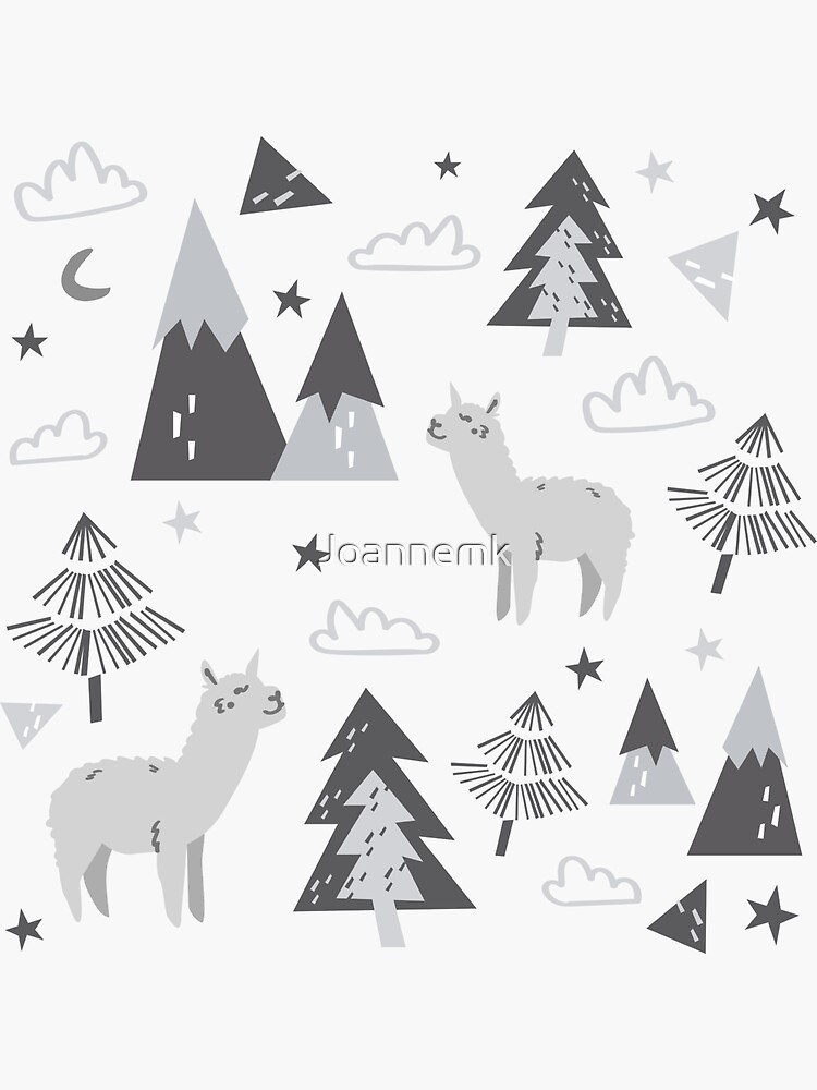 Thumbnail 3 of 3, Sticker, Baby Alpaca designed and sold by Joannemk.