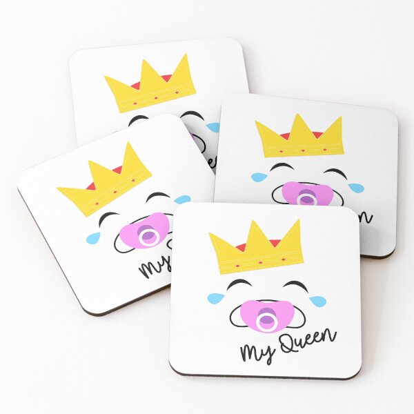Item preview, Cute Crying Baby With A Crown And A Pacifier My Queen designed and sold by Paulina Vanlife.