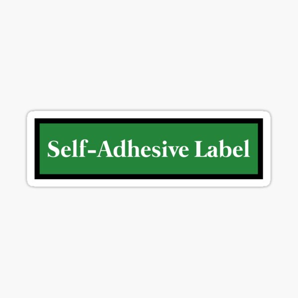 Self-Adhesive Label Sticker Sticker