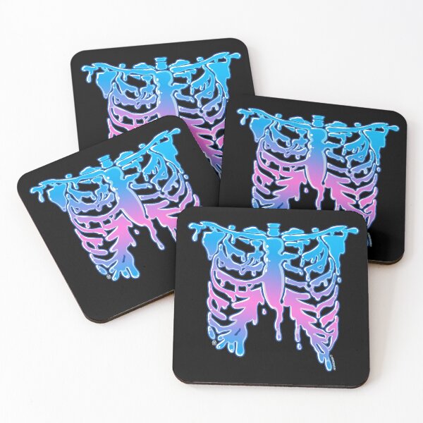 Item preview, Goo Ribs- blue/pink designed and sold by Yokai-Temple.