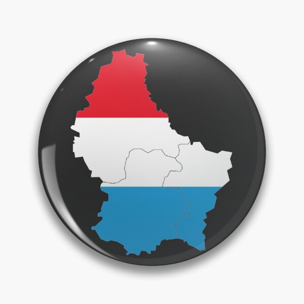Item preview, Luxembourg Flag Map with regions designed and sold by Alo.