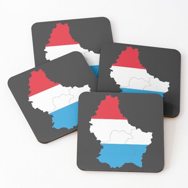 Item preview, Luxembourg Flag Map with regions designed and sold by Alo.