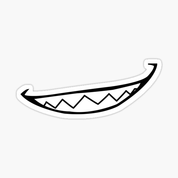 Villain Grin Mouth' Sticker