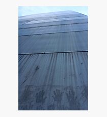 Fingers on a Giant Photographic Print