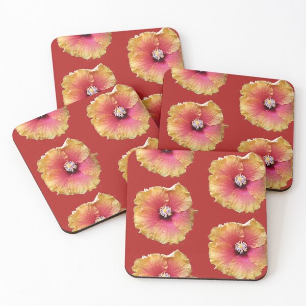 Item preview,  Yellow orange Hibiscus with morning dew designed and sold by Aura-E.