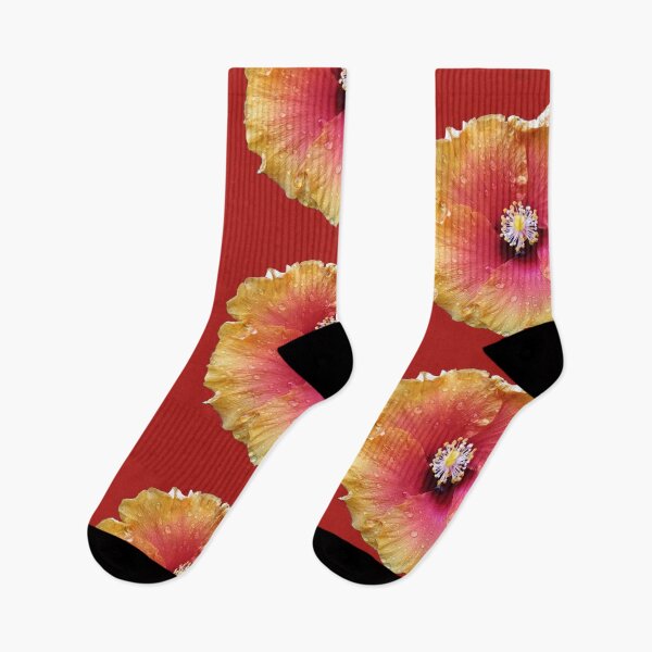 Item preview,  Yellow orange Hibiscus with morning dew designed and sold by Aura-E.