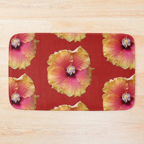 Item preview,  Yellow orange Hibiscus with morning dew designed and sold by Aura-E.