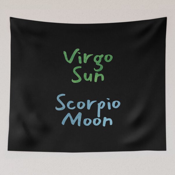 Item preview, Virgo Sun Scorpio Moon Text designed and sold by leomooncreates.