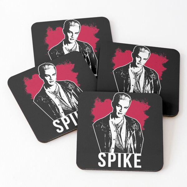 Item preview, Spike the Vampire - Red with White Text (BtVS) designed and sold by Vixetches.