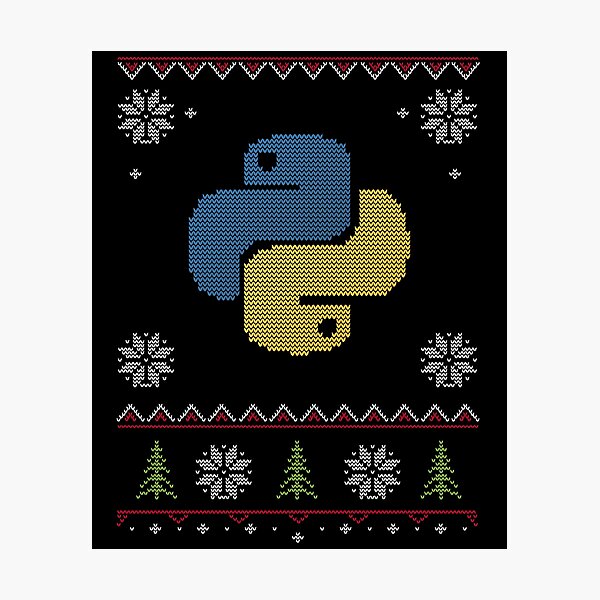 Artikel-Vorschau von Python-Programmierer Ugly Sweater Weihnachten, designt und verkauft von vladocar.