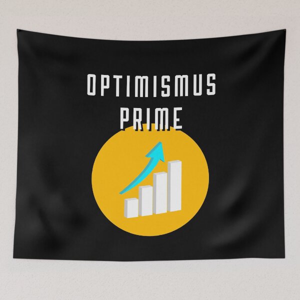 Item preview, Optimismus Prime T-Shirt Boom Stock Market Robot designed and sold by Two Left Hands Design.