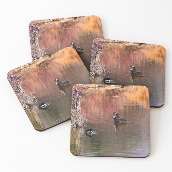 Item preview, Canada geese on the pond. designed and sold by CanadianWild418.
