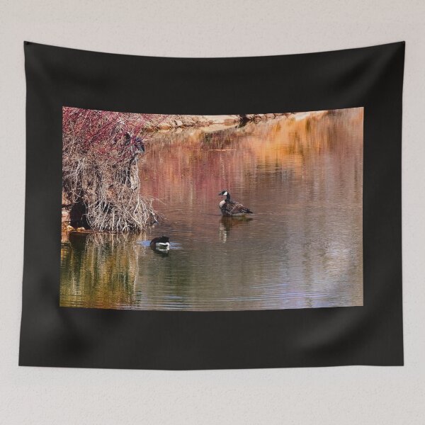 Item preview, Canada geese on the pond. designed and sold by CanadianWild418.