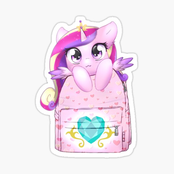 Cadance Bagpack Pony Sticker