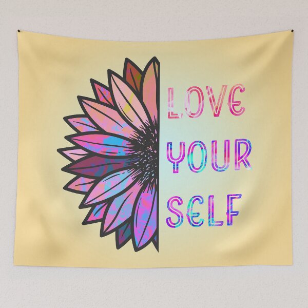 Item preview, Love Yourself Sunflower, Women Inspirational Self Empowerment designed and sold by LifeLikeDesigns.