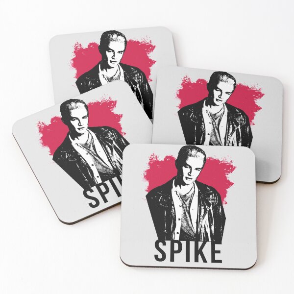 Item preview, Spike the Vampire - Red with Black Text (BtVS) designed and sold by Vixetches.