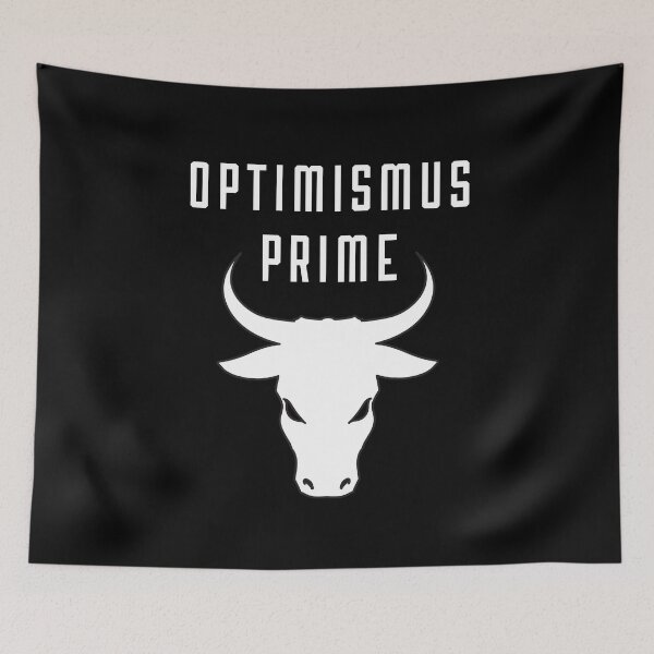 Item preview, Optimismus Prime T-Shirt Boom Stock Market Robot designed and sold by Two Left Hands Design.