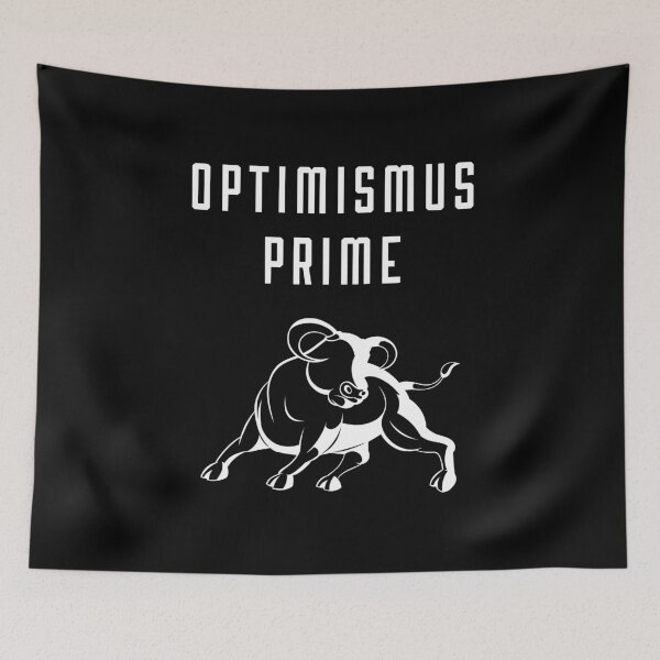 Item preview, Optimismus Prime T-Shirt Boom Stock Market Robot designed and sold by Two Left Hands Design.