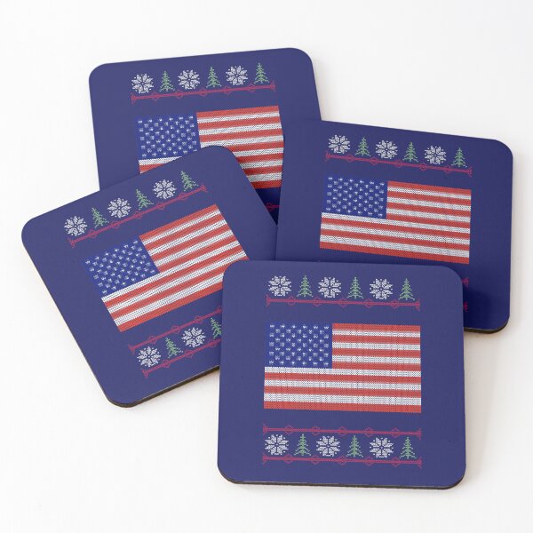Item preview, USA Flag Ugly Sweater Christmas designed and sold by vladocar.