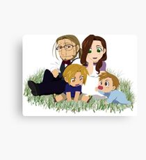 Fullmetal Alchemist Elric Family Chibi Canvas Print