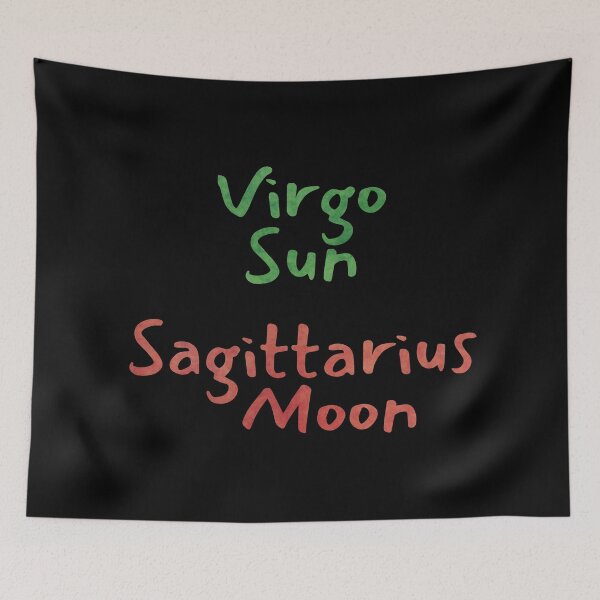 Item preview, Virgo Sun Sagittarius Moon Text designed and sold by leomooncreates.