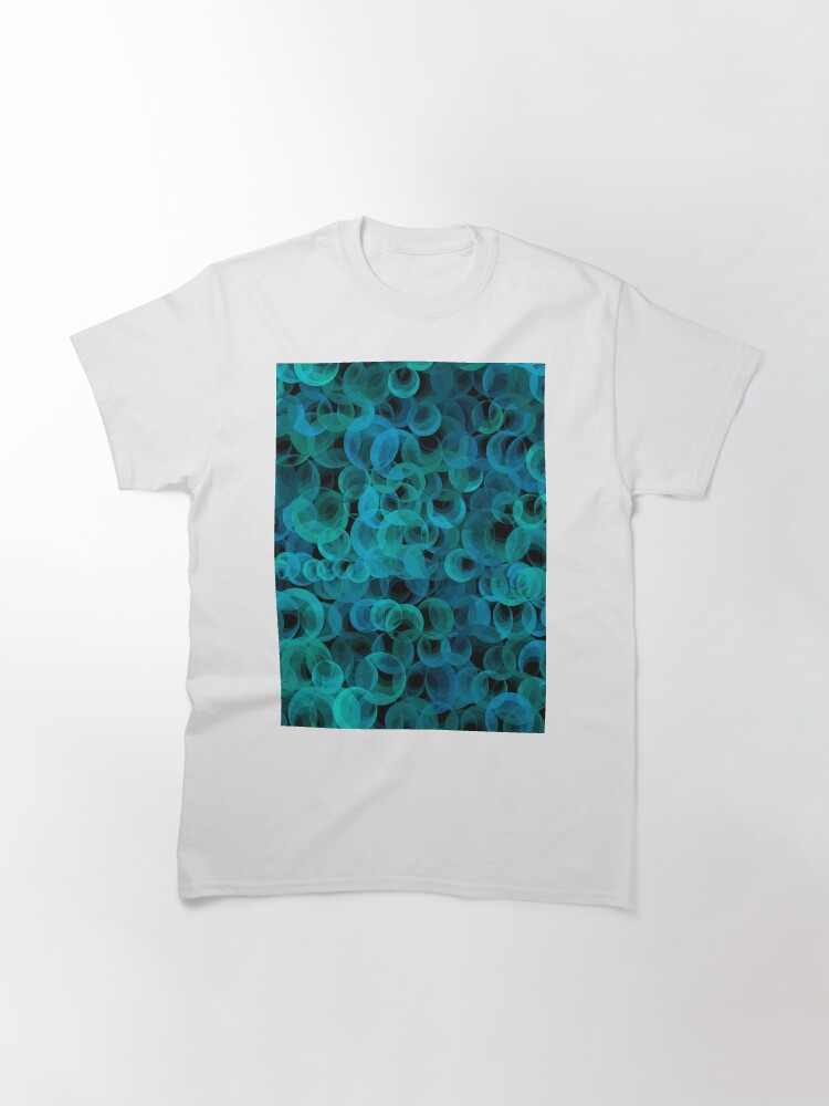 Alternate view of Disco Circles Blue Green Classic T-Shirt