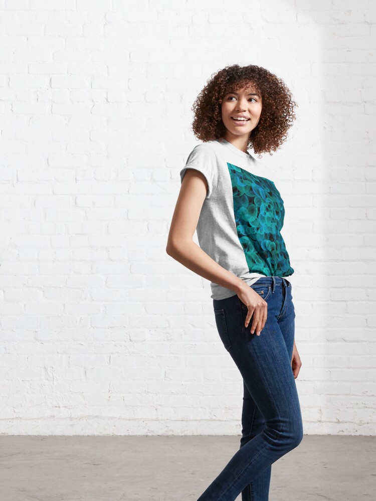 Alternate view of Disco Circles Blue Green Classic T-Shirt