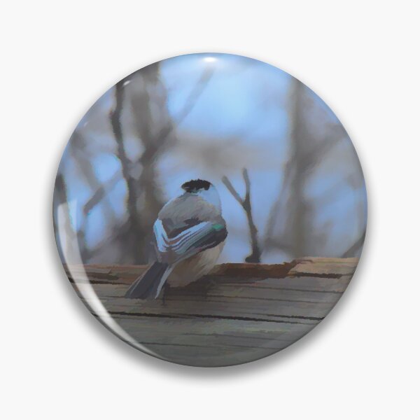 Item preview, Shy chickadee illustration. designed and sold by CanadianWild418.