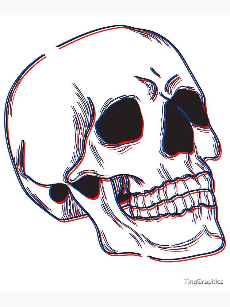 3D Skull | Sticker