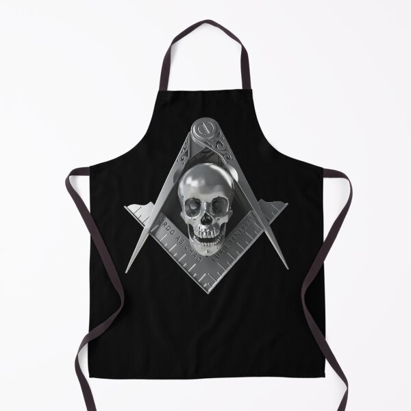Item preview, Freemason Square & Compass Silver Skull Widows Son Masonic designed and sold by MasterMasonMade.