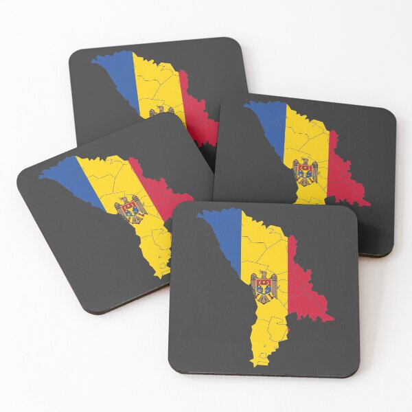 Item preview, Moldova Flag Map with regions designed and sold by Alo.