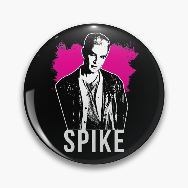 Item preview, Spike the Vampire - Hot Pink with White Text (BtVS) designed and sold by Vixetches.