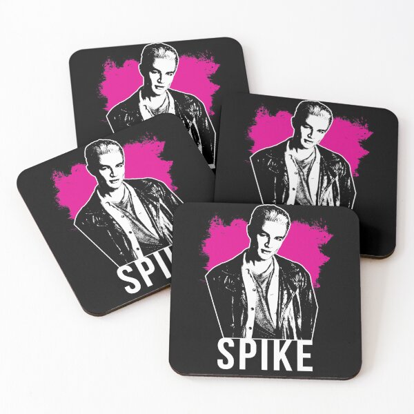 Item preview, Spike the Vampire - Hot Pink with White Text (BtVS) designed and sold by Vixetches.