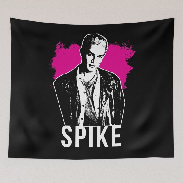 Item preview, Spike the Vampire - Hot Pink with White Text (BtVS) designed and sold by Vixetches.
